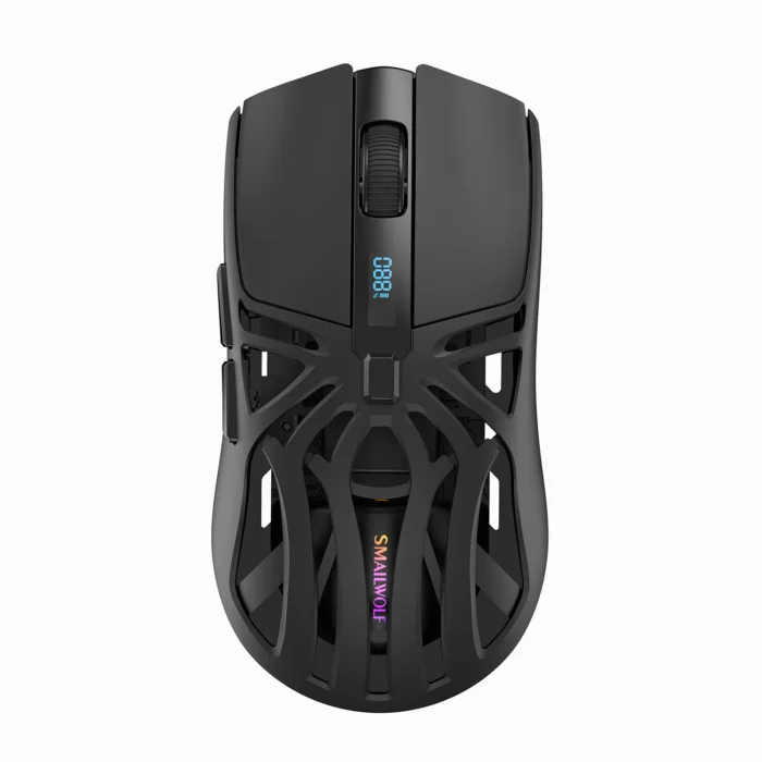 SMAILWOLF RS8 Gaming Mouse Bluetooth Wireless Three-mode Lightweight Hollow Design 1K Return Computer Long Battery Life 6
