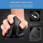 Lefon F35 Wireless Mouse Vertical 2.4G Rechargeable Ergonomic Mouse 2400 DPI Optical Gaming Mice for Computer Laptop PC Mac IOS 1