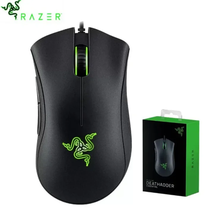 Razer DeathAdder Essential Wired Gaming Mouse / Wired Mice 6400DPI 5 Independently Buttons For Laptop PC Gamer 4