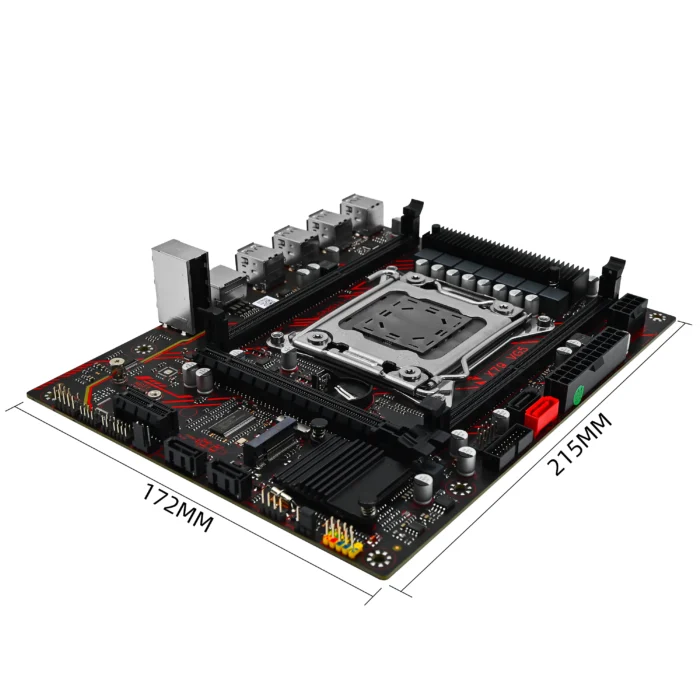 ZSUS X79 Motherboard Set Kit With Intel LGA2011 Xeon E5 2630 V2 CPU DDR3 1*16GB ECC RAM Memory Support M.2 NVME Slot 5