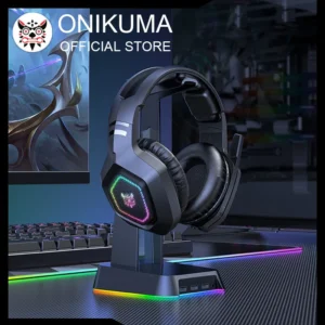 ONIKUMA B100 Headphone 2.4GHz Ultra-Low Latency Gaming Headset Wireless Headphone Noise Cancelling Headphones With Mic for PC 2