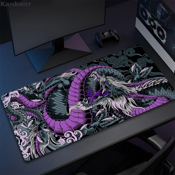 Dragon 80x30 XXL Lock Edge Mousepads Large Gaming Mousepad Computer Keyboard Mats Mouse Mat Beast Desk Pad For Gift Mouse Pads 2