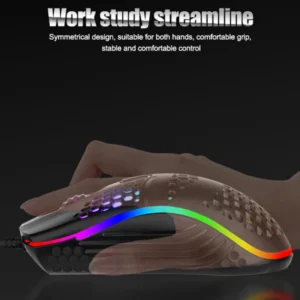 Wired Cable Gaming 7 breathing LED Back Light Optical Mouse USB Computer Hollowed out Mice Laptop Desktop 4D PC home use Office 2