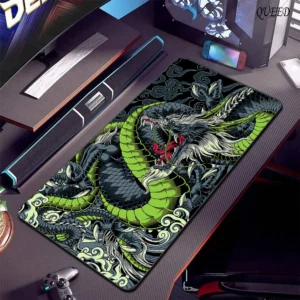 Black and White Dragon Large Mouse Mat Gaming Mousepad Big Rubber Base Mouse Pad Purple Deskpad Eyboard Mats Mousepads 400x900 2