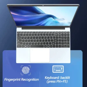 Laptop Intel N5095 15.6 Inch 32GB RAM 2TB SSD DDR4 Windows 11 Fingerprint Unlock Backlit Keypad HD Camera BT4.2 Computer PC 2