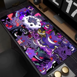Colorful Gaming Keyboard Rug Laptop Japan Cool Anime Mouse Pad XXL Black P-pokemon Desk Mat PC G-gengar Gamer Cabinet Mousepad 2