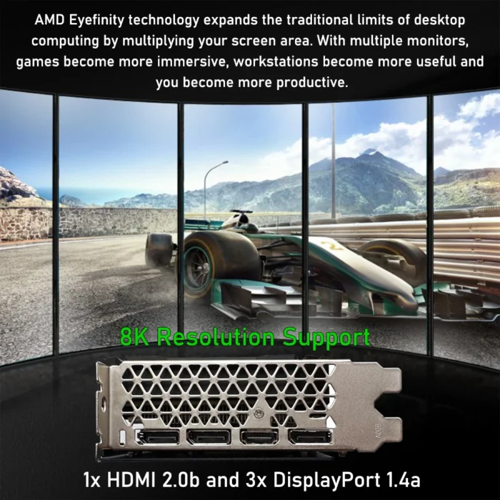 Full New MLLSE Graphics Card AMD Radeon RX 5700 XT 8GB 256-bit GDDR6 PCIe 4.0 x16 PC Gaming GPU Desktop Placa De Video Card 6