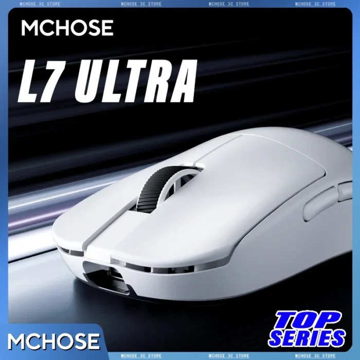 Official MCHOSE L7 Ultra Wireless Gaming Mouse PAW3950 E-Sport Sensor Realtek Flagship Master TOPSPEED 8K Polling Rate 39g Mice 1