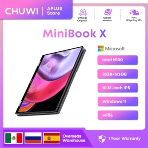 CHUWI MiniBook X 2-in-1 Tablet Laptop Intel N100 Notebook 12GB LPDDR5 512G SSD 10.51 1