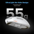 Kysona M600 V2 PAW3395 White Wireless Gaming Esports Mouse 55g 26000DPI 6 Buttons Optical PAM3395 Computer Mice For Laptop PC 5