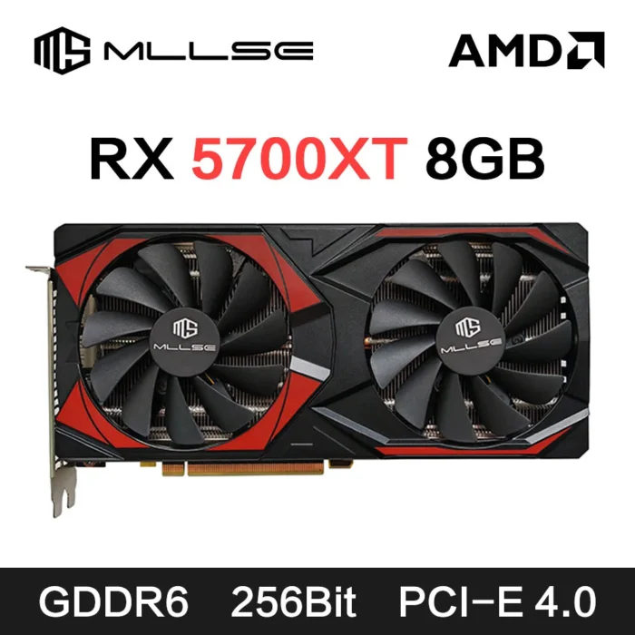 MLLSE AMD RX 5700 XT 8GB Graphics Card GDDR6 256Bit PCI-E 4.0×16 6+8Pin Radeon GPU Rx 5700XT Gaming Video Card Placa De Video 1