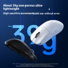 Official MCHOSE L7 Ultra Wireless Gaming Mouse PAW3950 E-Sport Sensor Realtek Flagship Master TOPSPEED 8K Polling Rate 39g Mice 2