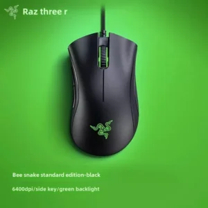 Razer DeathAdder Essential Wired Gaming Mouse / Wired Mice 6400DPI 5 Independently Buttons For Laptop PC Gamer 2