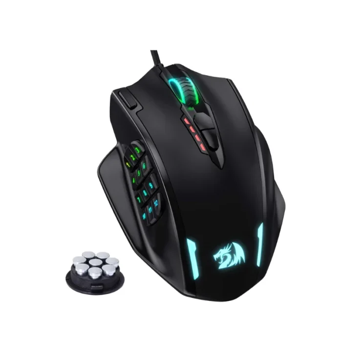Redragon M908 RGB Backlight LED USB Wired Gaming Mouse 18 Programmable Mouse Buttons 12400 DPI 1