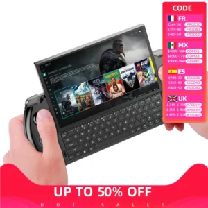 GPD 2025 WIN 4 32GB Memory RAM 1TB 2TB Hard Disk AMD 8840U HX370 Processor Handheld Gaming Portable Laptop Mini PC Touch Screen 1
