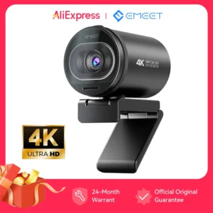 4K Webcam 1080P 60FPS Streaming Web Camera EMEET S600 Autofocus Living Stream Camera With Mics&Privacy Cover for Tiktok/YouTube 1