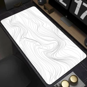 Art Mousepad 900x400 Black White Desk Protector Mat On The Table Pads Laptop Computer Mat Strata Liquid Mouse Pad Xxl Desk Mats 2