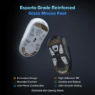 Kysona M600 V2 PAW3395 White Wireless Gaming Esports Mouse 55g 26000DPI 6 Buttons Optical PAM3395 Computer Mice For Laptop PC 2